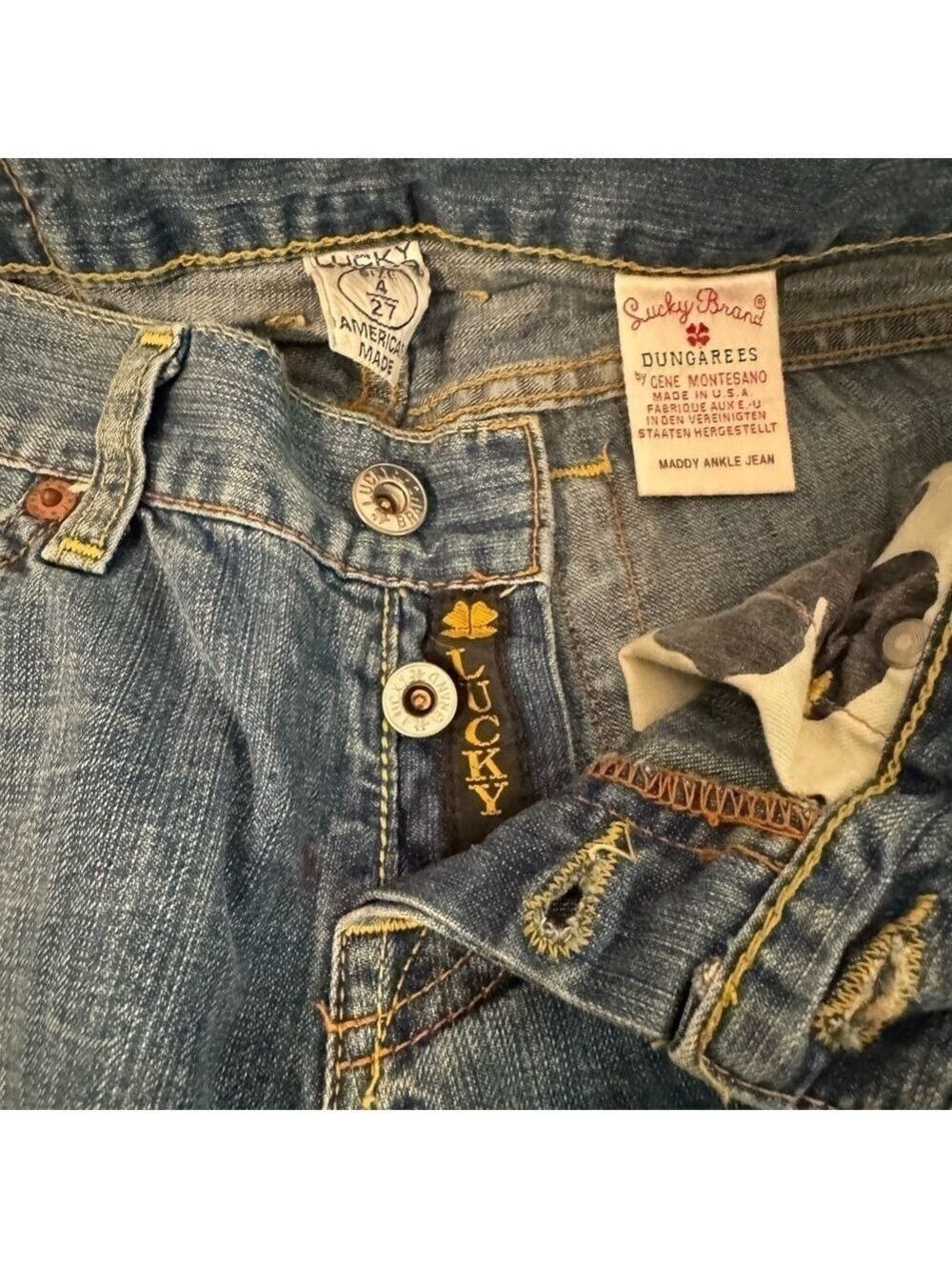 Lucky Brand Dungarees American Classic Vintage Maddy Ankle Jeans.
Size 4/27
NWT - Picture 5 of 13